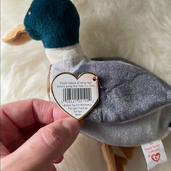 Ty Beanie Baby Jake ™ the Mallard Duck - Picture 8 of 12